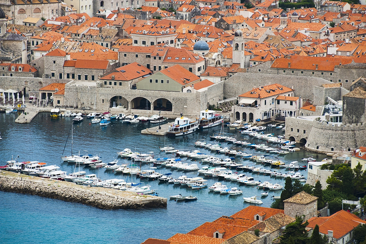 Croatia Dubrovnik - Beautiful medieval walled city on the Adriatic coast with stunning Croatian architecture