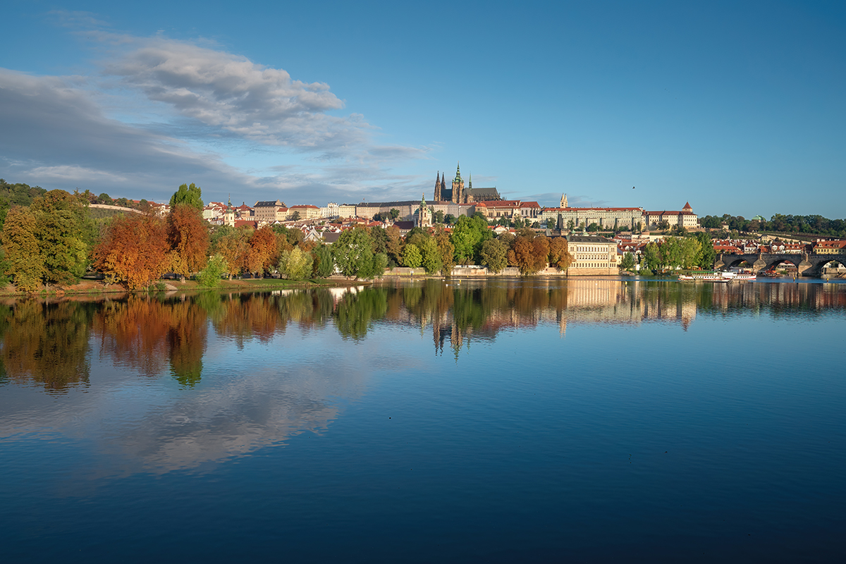 Czech Republic Prague - Beautiful historic city center with Gothic and Baroque architecture
