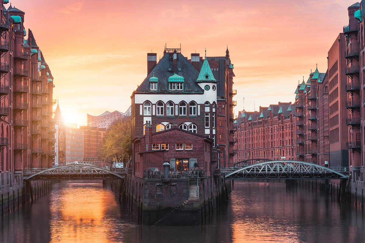 Germany Hamburg - Historic port city with maritime heritage and modern German architecture