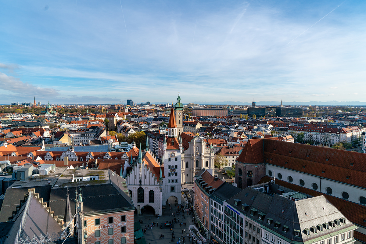 Germany Munich - Beautiful Bavarian architecture and traditional German cityscape