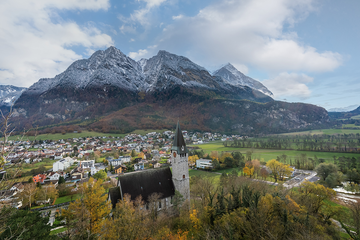 Balzers Ratikon Mountains Liechtenstein - Spectacular Alpine landscape