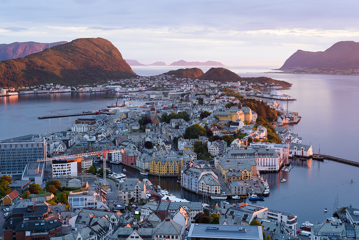 Aalesund Norway - Beautiful Art Nouveau architecture and dramatic fjord landscapes