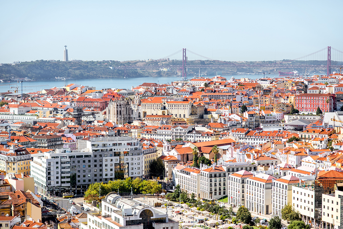 Lisbon Portugal - Beautiful capital city with historic trams and colorful architecture