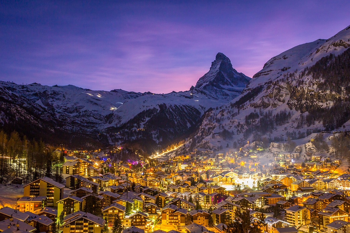 Zermatt Switzerland - Iconic Matterhorn mountain resort town